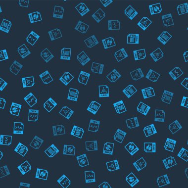 MP3 dosya belgesini, PPT, OBJ ve XSL 'yi pürüzsüz desen üzerinde ayarla. Vektör.