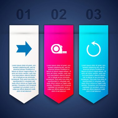 Arrow, Rulet İnşaat ve Yenileme. Ticari bilgi şablonu. Vektör.