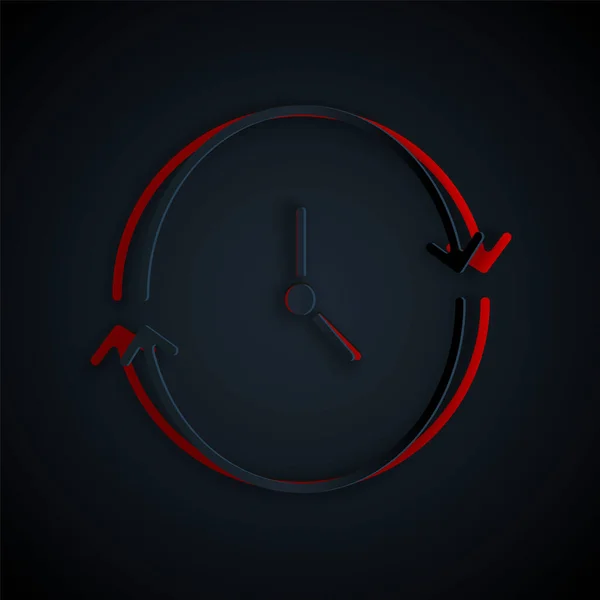배경에 Clock 아이콘 시간의 스타일 Vector — 스톡 벡터