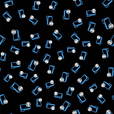 Satır Dizini ve kilit simgesi siyah arkaplanda izole edilmiş. Kapalı dosya ve asma kilit. Güvenlik, güvenlik, koruma kavramı. Vektör