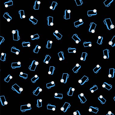 Line Medikal Veterinerlik Kayıt Simgesi siyah arkaplandaki kusursuz deseni izole etti. Köpek ya da kedi pençesi izi. Evcil hayvan için belge. Hasta dosya simgesi. Vektör