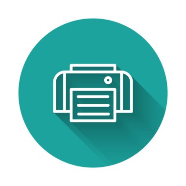 Siyah Yazıcı simgesi beyaz arkaplanda izole edildi. Sıvı şekilli soyut pankart. Vektör.