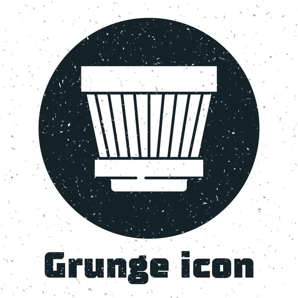 Icono Del Filtro Aire Grunge Car Aislado Sobre Fondo Blanco — Vector de stock