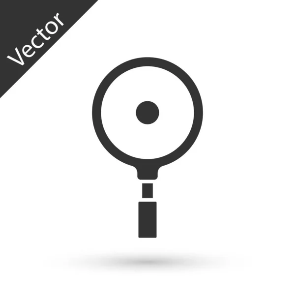 Ref Grey Frying Pan Icon Isolated White Background Жареная Жареная — стоковый вектор