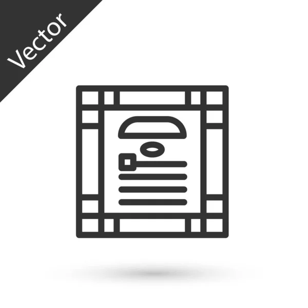 헌법의 아이콘 배경에서 분리되었다 Vector — 스톡 벡터