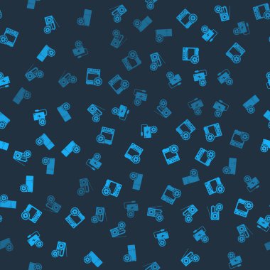 Radyo ayarı, fırın, enerji bankası ve buzdolabını kusursuz düzende ayarla. Vektör.