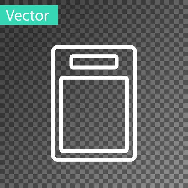 화이트 Cutting 아이콘은 배경에서 분리되었다 보드의 Vector — 스톡 벡터