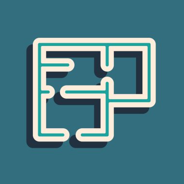 Yeşil arka planda sera planı simgesi izole edildi. Uzun gölge tarzı. Vektör