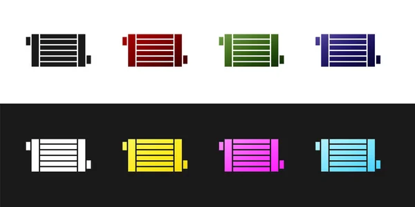 Set Icono Del Sistema Refrigeración Del Radiador Del Coche Aislado — Vector de stock