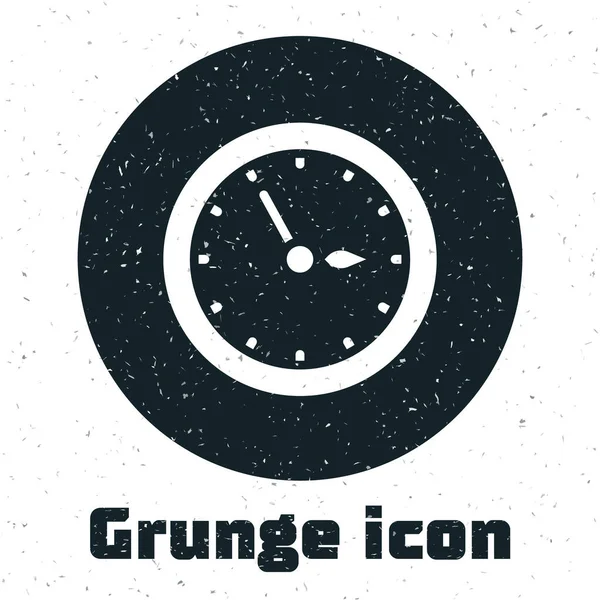 Ikon Jam Grunge Sauna Terisolasi Pada Latar Belakang Putih Sauna - Stok Vektor