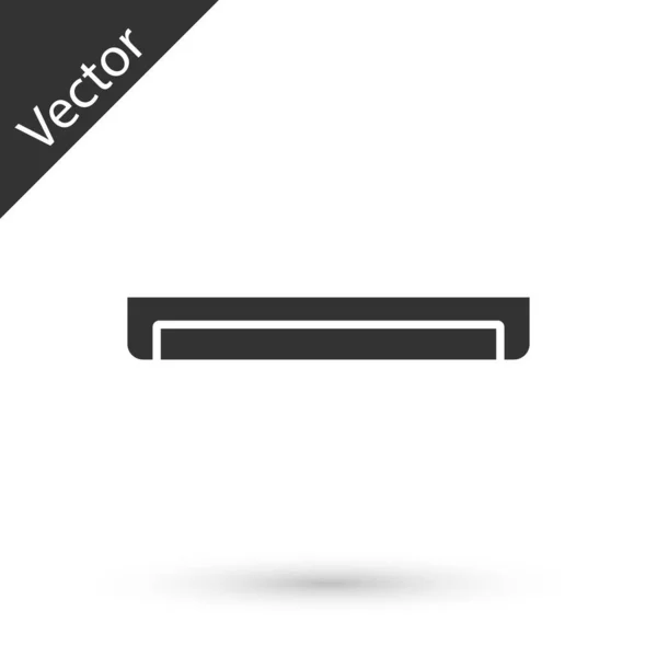회색긴 형광등 에너지 아이콘 배경에 Vector — 스톡 벡터