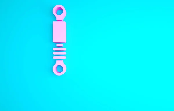 Pink Shock Απορροφητής Εικονίδιο Απομονώνονται Μπλε Φόντο Μινιμαλιστική Έννοια Απεικόνιση — Φωτογραφία Αρχείου