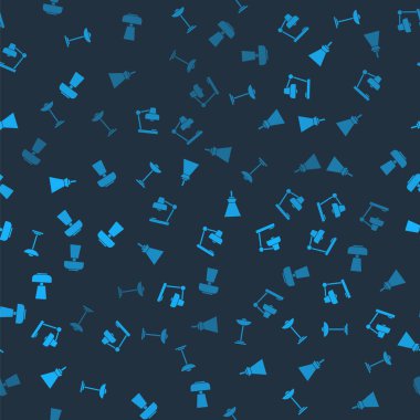 Yer lambasını, masa lambasını, lambayı sarkıt ve pürüzsüz desen oluştur. Vektör