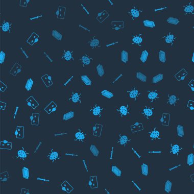 Tornavida, sistem hatası, cam ekran koruyucu ve su geçirmez telefonu kusursuz desene ayarlayın. Vektör