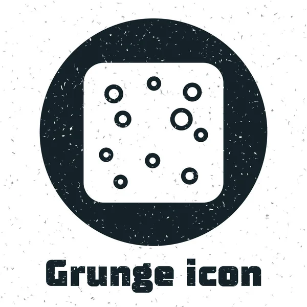 Grunge Beer Burbujas Icono Aislado Sobre Fondo Blanco Dibujo Vintage — Vector de stock