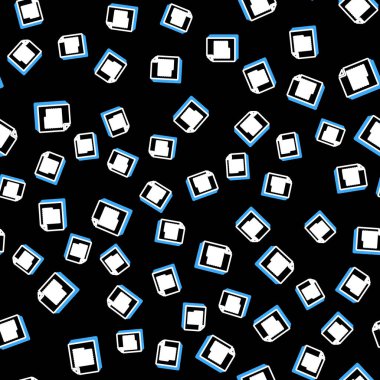 Çizgi Belgesi simgesi siyah arkaplanda izole edilmiş. Dosya simgesi. Kontrol listesi simgesi. İş konsepti. Vektör