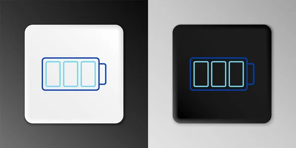 Line Accu Laadniveau Indicator Pictogram Geïsoleerd Grijze Achtergrond Kleurrijk Concept — Stockvector