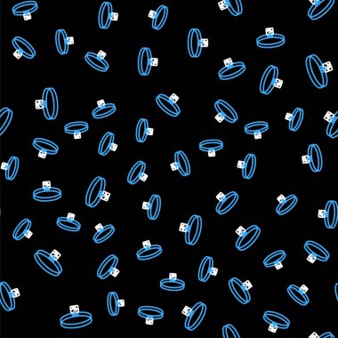 İsim etiketi simgesine sahip Line Dog tasması siyah arka planda izole edilmiş. Evcil hayvanlar için basit malzemeler. Kedi köpek bakımı. Evcil köpek zincirleri. Vektör