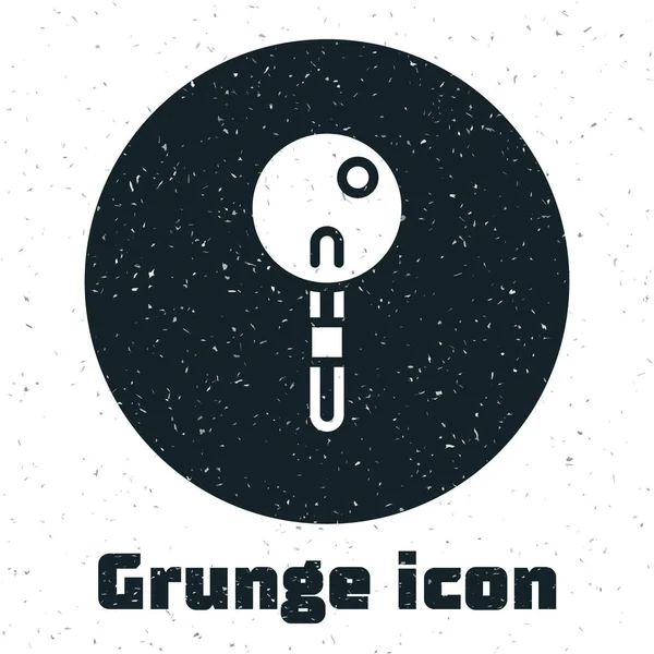 Icono Grunge Lollipop Aislado Sobre Fondo Blanco Comida Delicioso Símbolo — Vector de stock