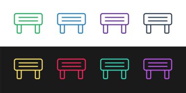 Sauna ahşap ikonu siyah ve beyaz arka planda izole edildi. Vektör