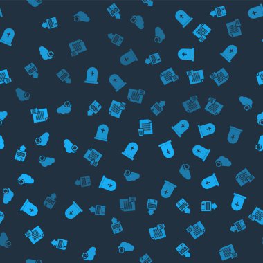 Disket yedeklemesini ayarla, çapraz ile Tombstone, dosya belgesini sil ve Cloud eşzamanlamasını pürüzsüz desen üzerinde eşzamanla. Vektör.