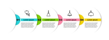 Kablo, lamba, şamdan, avize, lamba asma ve... Ticari bilgi şablonu. Vektör