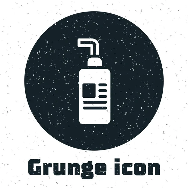 Grunge Creme Loção Ícone Tubo Cosmético Isolado Fundo Branco Produtos — Vetor de Stock