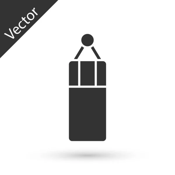 Graues Boxsack Symbol Isoliert Auf Weißem Hintergrund Vektor — Stockvektor