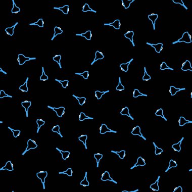 Lamba çizgisi simgesi siyah arkaplanda izole edilmiş. Tavan lambası ampulü. Vektör