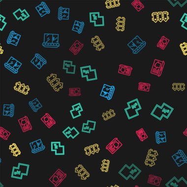 Market, ev planı, bahçe çitleri ahşap ve online gayrimenkul. Vektör