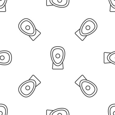 Gri çizgi boks antrenman patileri ikonu beyaz arka planda izole edilmiş pürüzsüz desen. Vektör