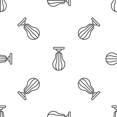 Gri çizgi Kum Torbası ikonu beyaz arka planda izole edilmiş pürüzsüz desen. Vektör