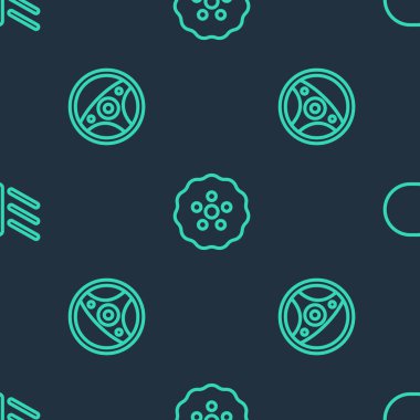 İniş takımları, direksiyon ve direksiyon kirişleri kusursuz desene ayarlayın. Vektör