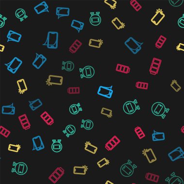 Cam ekran koruyucuyu, telefon tamir servisini, şok geçirmez telefonu ve bataryayı kusursuz şekilde ayarla. Vektör