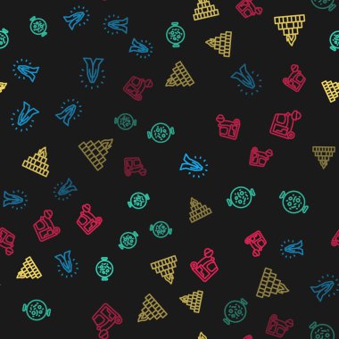 Ellerinizi dua pozisyonuna getirin, Tavuk tikka masala, Yagna ve Taksi tuk 'u pürüzsüz düzene sokun. Vektör