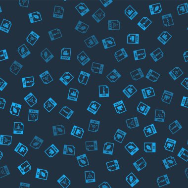 AI dosya belgesini, MOV, ZIP ve OBJ 'yi pürüzsüz desen üzerine ayarla. Vektör.