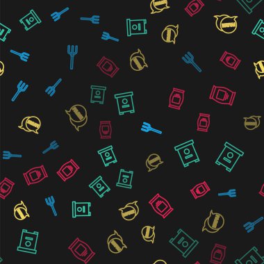 Bahçe yabası, kovan arıları, Çiftlik ve gübre torbalı konuşma balonu. Vektör