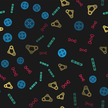 Halat tekerleği, araba zinciri, zaman ayarlı kemer kiti ve Chassis aracını sorunsuz bir şekilde ayarlayın. Vektör