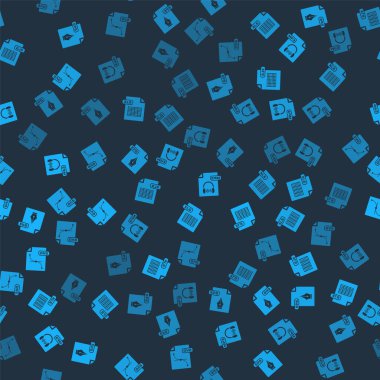 EPS dosya belgesini, XLS, MP3 ve SVG 'yi pürüzsüz desen üzerinde ayarla. Vektör.