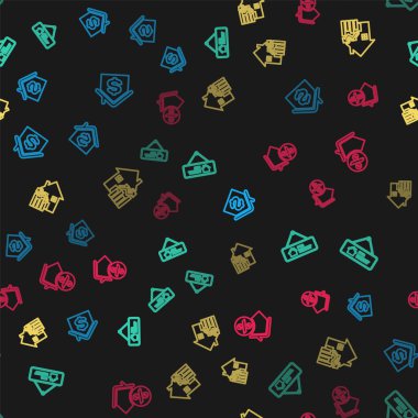 Evi dolarla donat, Kiralık Tabelayı as, konutların fiyatını yükselt ve pürüzsüz bir şablona geç. Vektör.