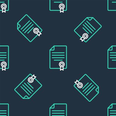 Line House 'un sözleşme ikonu siyah arka planda izole edilmiş. Sözleşme oluşturma hizmeti, belge oluşumu, başvuru formu bileşimi. Vektör