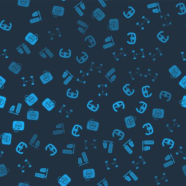 Benzin ve fren pedallarını, spor direksiyon direksiyonunu, Chassis arabasını ve yağ dolgu kapağını istasyonda pürüzsüz bir şablona ayarla. Vektör.