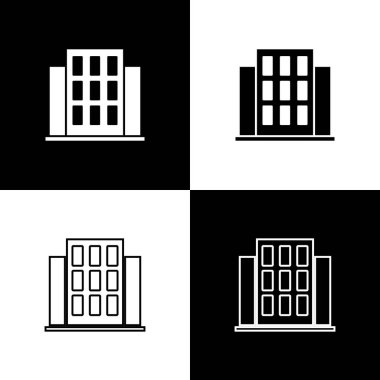 House simgesini siyah beyaz arkaplanda ayır. Ev sembolü. Vektör.