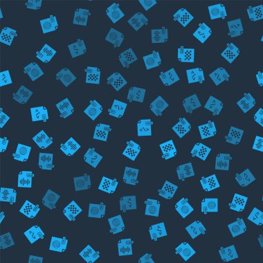 HTML dosya belgesini, PNG 'yi ve WAV' ı pürüzsüz desen üzerinde ayarla. Vektör.