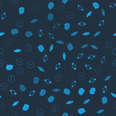 Konuşma baloncuğu, bilek saati, Smartwatch ve kusursuz desen ayarlayın. Vektör.