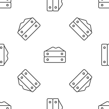 Un simgesinin gri çizgisi beyaz arka planda izole edilmiş. Vektör