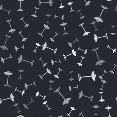 Gri zemin lamba ikonu, siyah arka planda izole edilmiş pürüzsüz desen. Vektör