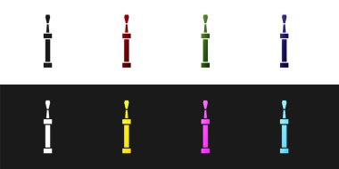 Tornavida simgesini siyah ve beyaz arkaplanda izole et. Servis aracı sembolü. Vektör