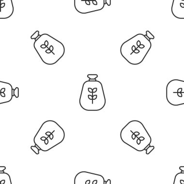 Un simgesinin gri çizgisi beyaz arka planda izole edilmiş. Vektör