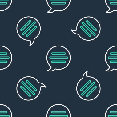 Konuşma baloncuğu sohbet simgesi siyah arkaplanda izole edilmiş. İleti simgesi. İletişim ya da yorum sohbet sembolü. Vektör